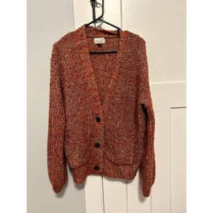 Universal Threads Fall Colors Rust Women's Cardigan, Size XS